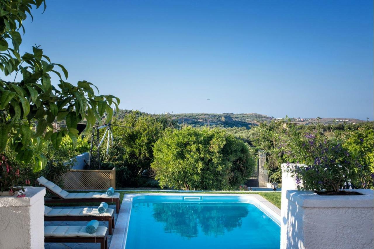 Luxury Villa Rosita W Heated Pool - Nature And Relax Epano Vathia Bagian luar foto