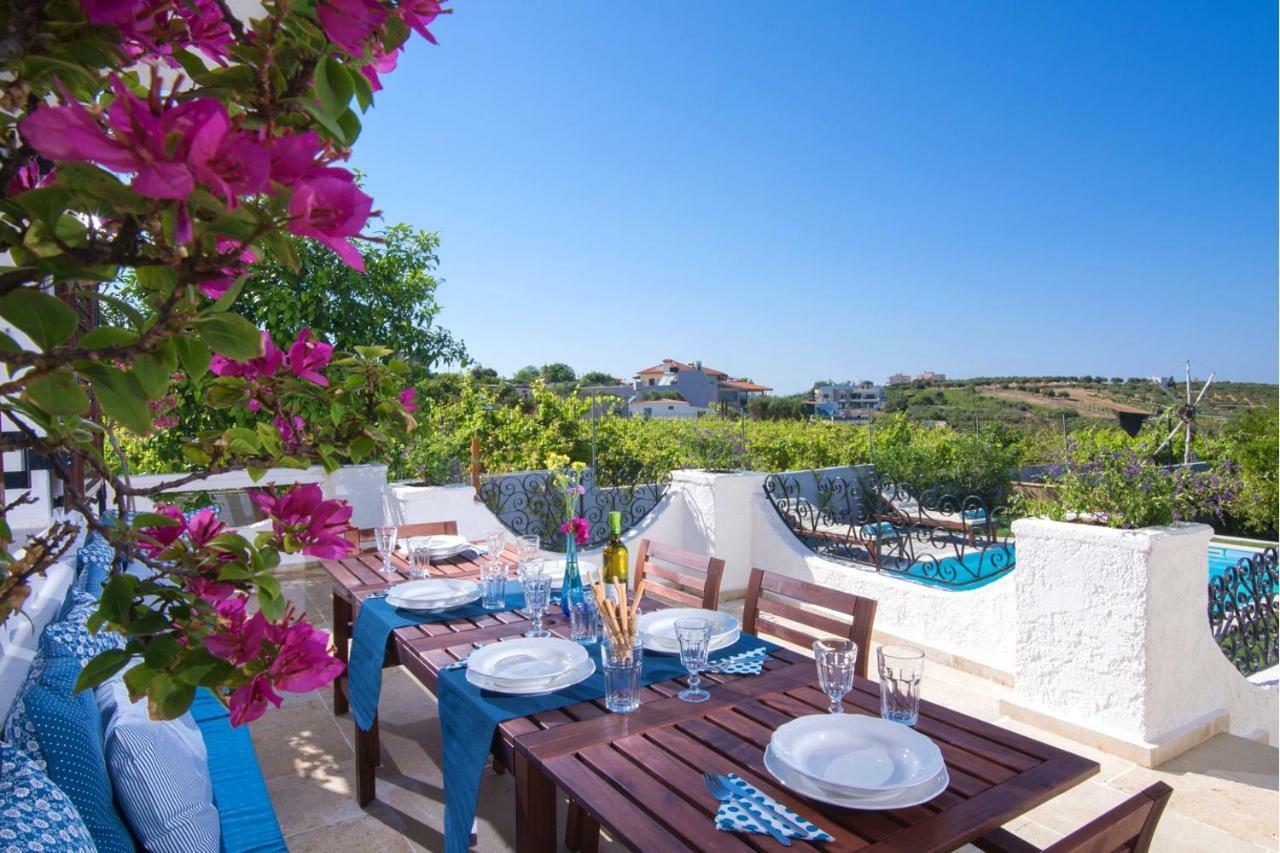 Luxury Villa Rosita W Heated Pool - Nature And Relax Epano Vathia Bagian luar foto